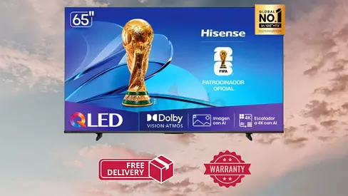 Hisense 65 Inch Q6Q QLED VIDAA 4K Smart TV 65Q6Q