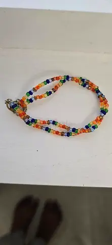 Double-Strand Multicolor Seed Bead Bracelet