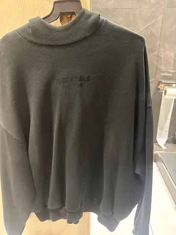 Dark grey ESSENTIALS sweatshirt - unisex, gently used