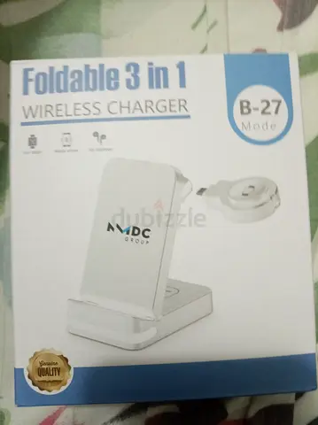 Foldable 3-in-1 Wireless Charger B-27 (Qi) - Foldable Stand  Pad