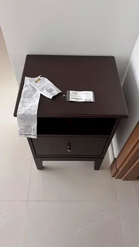 Bedside table - beautiful chocolate brown - full new bought today from IKEA