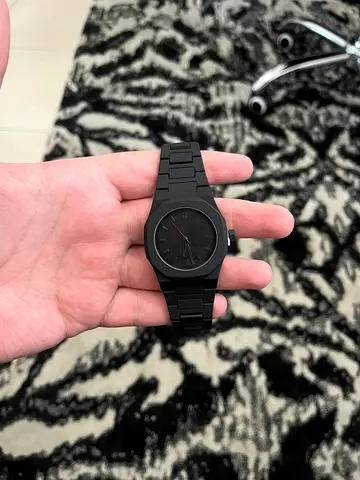 Matte Black Mens watch - Minimal Design