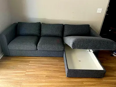 Ikea vimle L shape sofa under storage