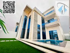 Corner villa for sale, large area, including registration fees, electricity, water, and furniture.