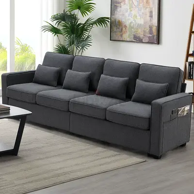 Tufted extra soft 4 seater pocket sofa