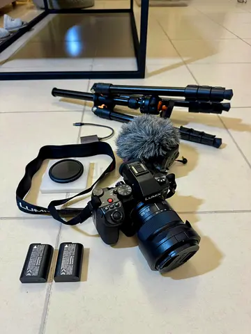 Panasonic Lumix SII kit — boxed body, Rode Stereo VideoMic X, camera bag  tripod bag