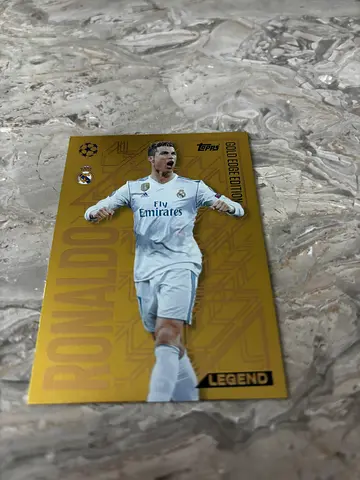 Cristiano Ronaldo Gold Edge Edition Trading Card