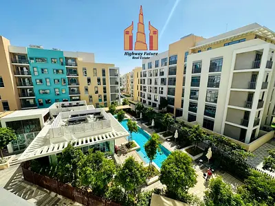 Direct pool view Bigger Studio in Uptown Al zahia Community