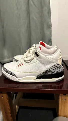 Nike Air Jordan 3 White Cement - Clean Used 2x Pair 9.5/10 condition 8US MENS