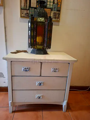 Chest of drawers / wooden nightstand Distressed wood finish