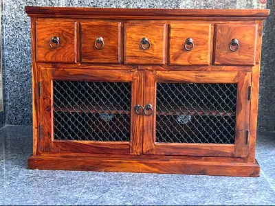 Solid Wood side board- cabinet