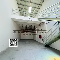 A distinctive mezzanine warehouse with an area of ​​3015 sq ft and 42 kW of electricity, at an a