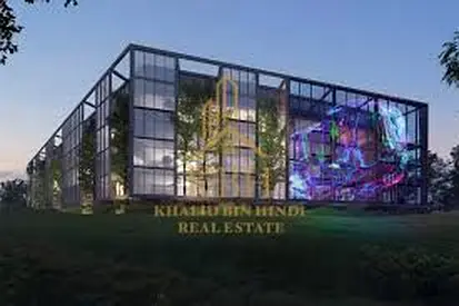 Corner 2BR apartment 1275 sqft, 2 balconies, 4th floor, prime location at Aljada entrance facing the waterfall