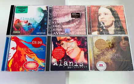6 Alanis Morissette Music CD’s