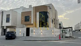 Villa for sale – Al Helio 2, Ajman | Corner villa, two floors and a roof terrace, 6 master bedroom