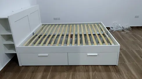 Ikea bremenes bed with mattress king size