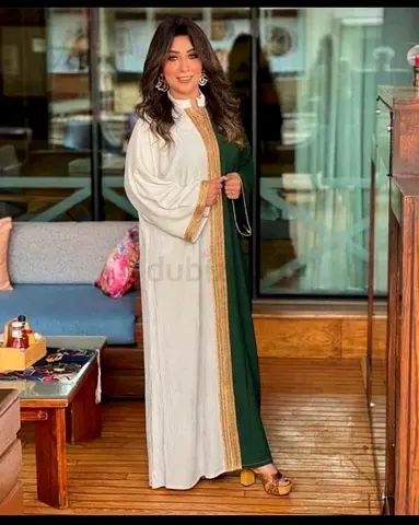 Flowy Printed Galabya Dress - Womens