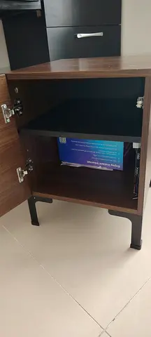 IKEA  wooden nightstand — compact bedside cabinet with shelf