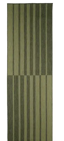 IKEA Green Striped Runner Rug (Made in Turkey)