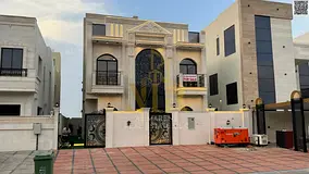 Villa (classic design) in Ajman | Al Helio 2 area | 5 bedrooms, majlis, 2 living rooms, maid's r