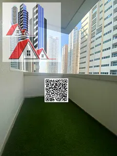 1 BHK for Rent in Ajman One Towers with Parking Close Kitchen.