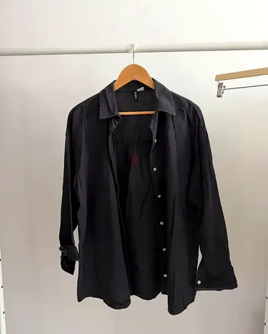 HM Divided Dark Grey Shirt - Size XS