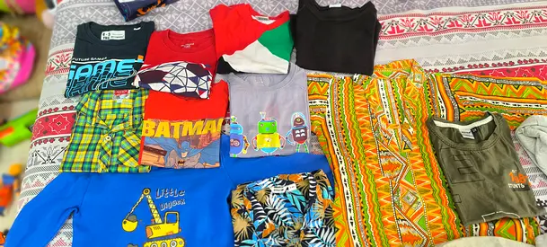 My bundle of childrens t-shirts and shorts — assorted, gently used.