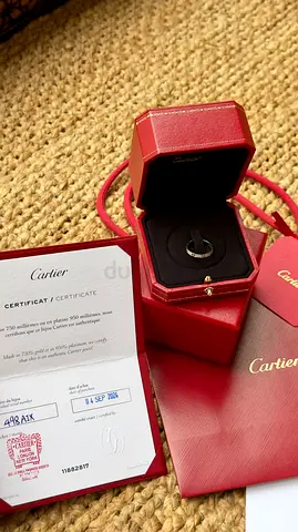 CARTIER LOVE RING, MINI MODEL, PAVED, size 51