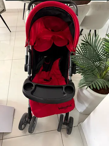 Red Baby Stroller