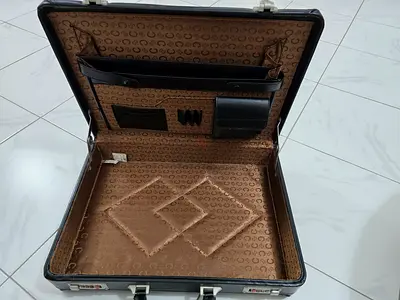 Black Briefcase with Organizational Compartments