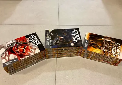 Attack on Titan Manga Vol 1–5  9–17 (14 Books) – Mostly good condition