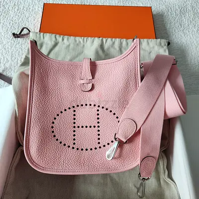 Hermes Evelyne 23 Pink Sakura in Palladium Hardware Brand New