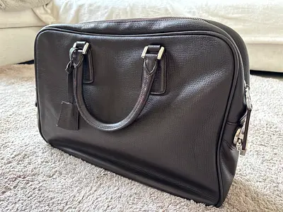 Bally Leather Briefcase Brown