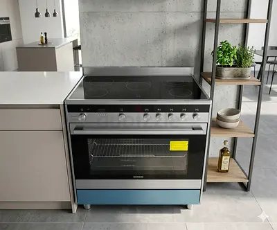 Siemens iq700 full electric ceramic 5 hobs stove oven dual fan cooking range 90x69 by hvcx