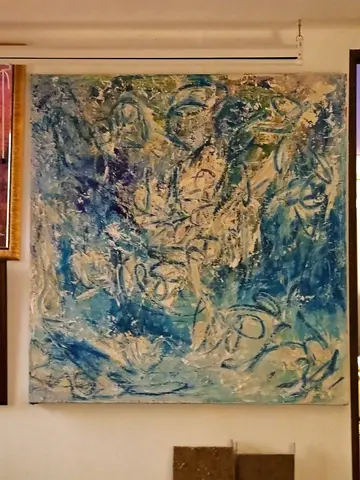 Abstract Blue Painting