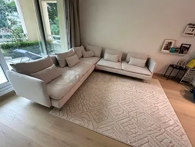 Beige corner soderhamn sofa