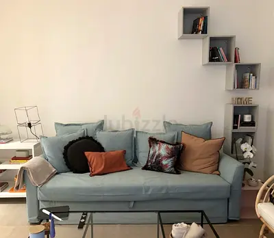 IKEA EKET Cube shelves 8 - 7 grey and 1 pink wall mount shelves