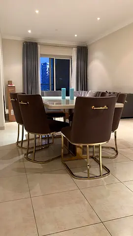Stylish Dining Set with Elegant Chairs