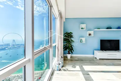 High Floor 3BR + Maid | Sea & Marina View