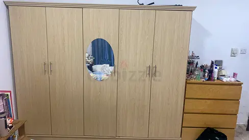 Sturdy Wardrobe with Mirror