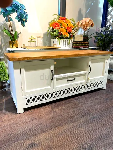 White Wooden TV Stand