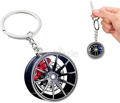 Auto Wheel Hub Keychain