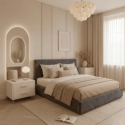 Grey koshan Brand new Queen size bed storage bed including medical mattress Queen bed strong