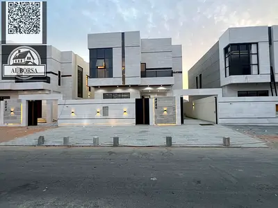 🏠 Villa for rent in Al Helio, Ajman, corner unit - 4 master bedrooms, majlis and living room