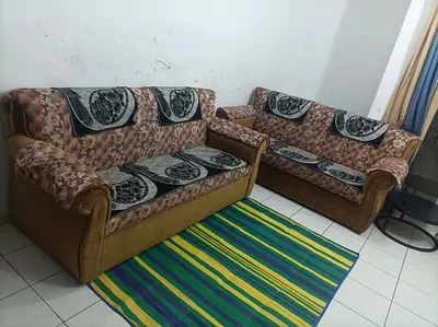 My 3-seater + 3-seater Fabric Sofa Set – Used, Comfortable