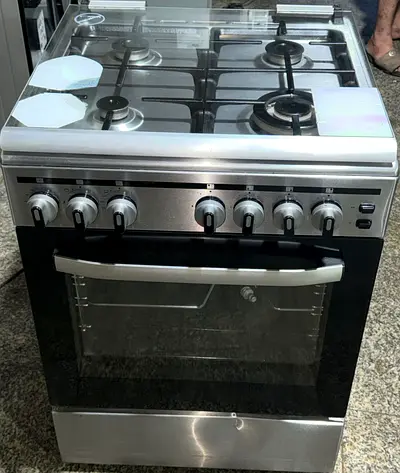 My stainless-steel 4-burner gas range with oven - working condition