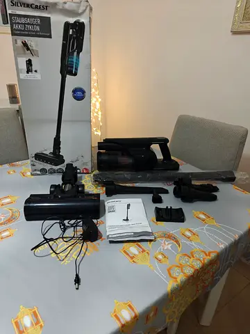 SilverCrest Cordless Vacuum Cleaner Cyclone Powerful Stick Vacuum Handheld 2in1