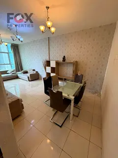 Furnished 1-bedroom apartment for annual rent in Orient Towers, 2 bathrooms, sea-view balFully furni