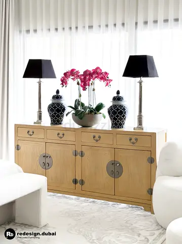 CHINESE OAK MING SIDEBOARD or console table or credenza or tv unit or buffet or storage cabinet