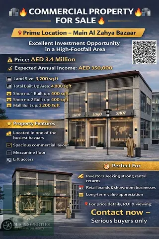 جاهز للسكن | فرصة استثمارية بعائد مرتفع || 🛒 سوبر ماركت || 🏥 مستشفى | عيادة 🛋️ معرض أثاث 🏪 متاجر تجزئة ومتاجر تجارية